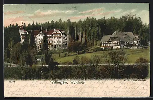 AK Villingen, Waldhotel, Aussenansicht