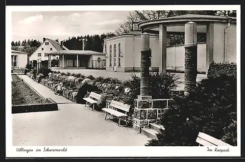 AK Villingen im Schwarzwald, Blick in den Kurpark