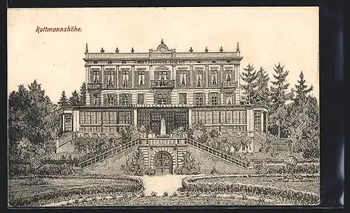 Künstler-AK Leoni, Am Hotel Rottmannshöhe
