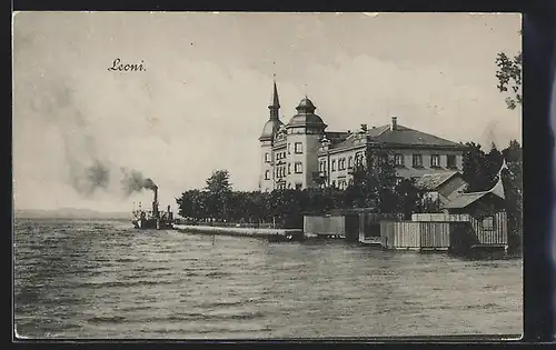 AK Leoni, Dampfer vor dem Ort