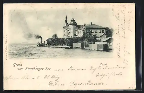 AK Leoni, Dampfer auf dem Starnberger See