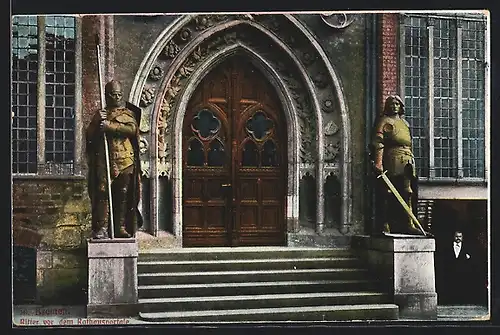 AK Bremen, Ritter vor dem Rathausportale