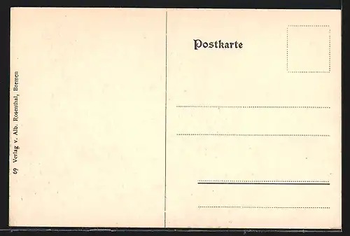 AK Bremen, Das Bismarck-Denkmal am Dom