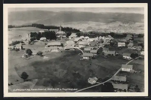 AK Höchenschwand, Fliegeraufnahme des Ortes