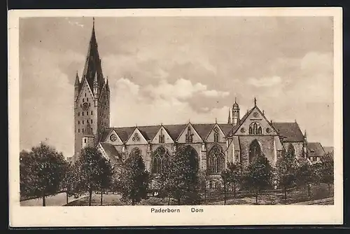 AK Paderborn, Seitenansicht des Doms