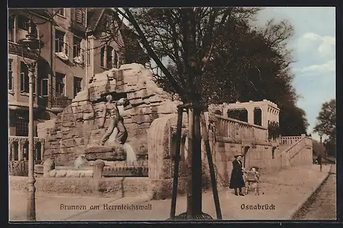 AK Osnabrück, Brunnen am Herrnteichswall