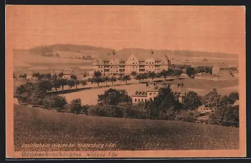 AK Wiesen bei Wiesenburg, Blick zum Bezirksheim