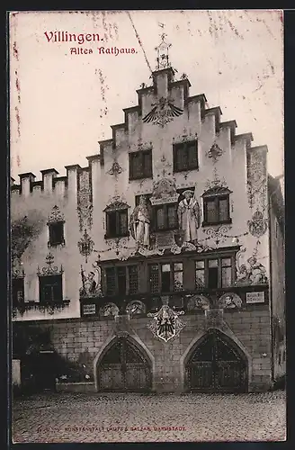 AK Villingen /Schwarzw., Das alte Rathaus