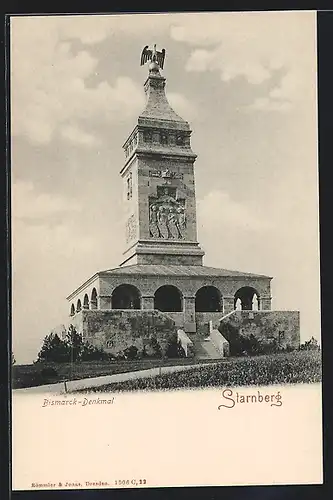 AK Starnberg, am Bismarck-Denkmal