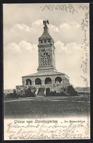 AK Starnberg, Das Bismarckdenkmal