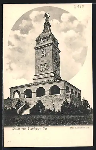 AK Starnberg, Starnberger See, Bismarckturm