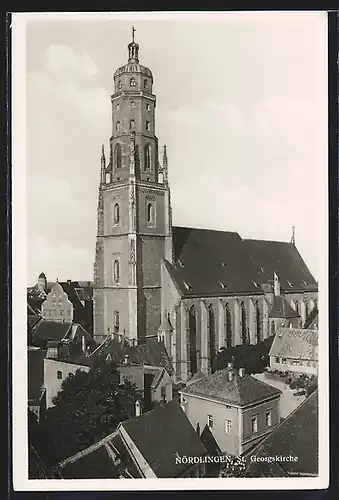 AK Nördlingen, Blick auf St. Georgskirche