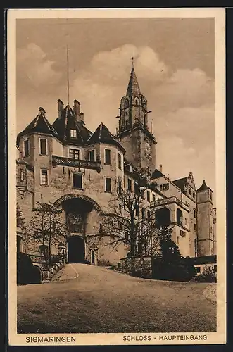 AK Sigmaringen, Schloss, Haupteingang