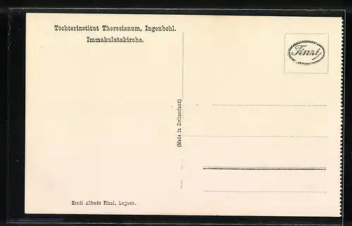 AK Ingenbohl, Töchterinstitut Theresianum, Immakulatakirche