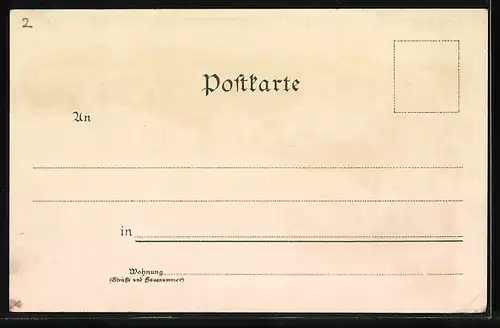 Lithographie Bad Aibling, Schuhbräu, Theresien Monument, Partie mit Kirche