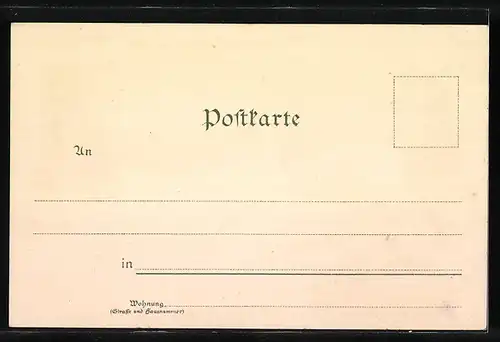 Lithographie Sonneberg, Totalansicht, Schlossberg, Kaltwasser-Heilanstalt