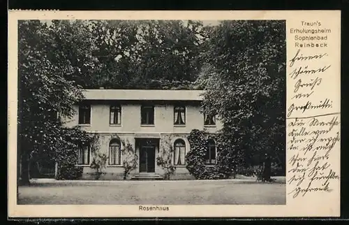 AK Reinbeck, Traun`s Erholungsheim Sophienbad, Rosenhaus