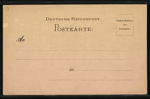 Lithographie Inselberg, Totalansicht mit Thorstein