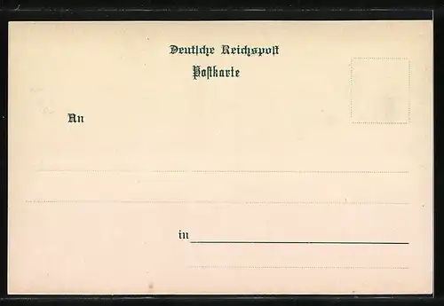 Lithographie Gemünden, Gasthof zur Post, Altenburg, Koppenstein