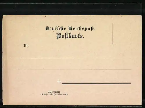 Lithographie Weimar, Schloss, Bibliothek, Römisches Haus