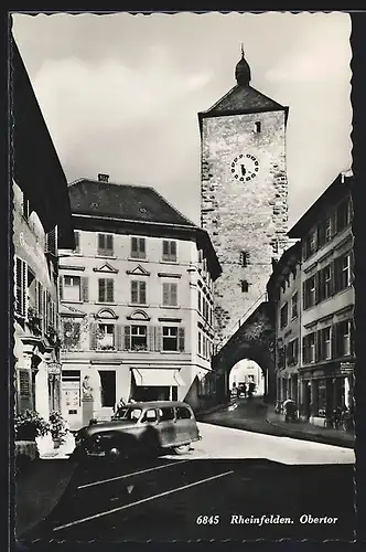 AK Rheinfelden, Obertor mit Hotel