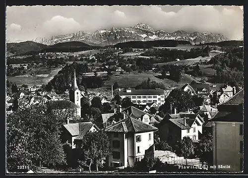 AK Flawil, Teilansicht mit Säntis