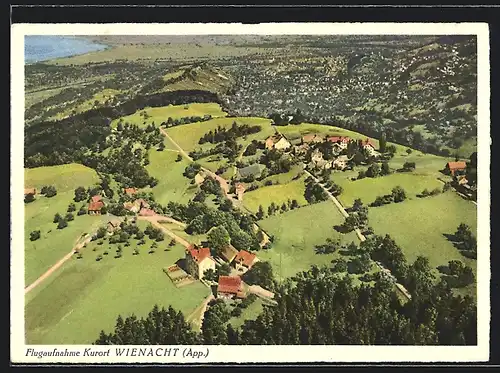 AK Wienacht, Fliegeraufnahme des Kurortes