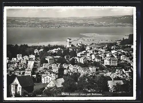 AK Heiden, Teilansicht mit Bodensee