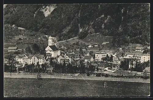 AK Wolfenschiessen, Teilansicht mit Kirche