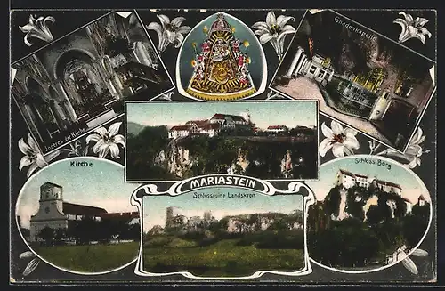 AK Mariastein, Kirche, Schloss Burg, Gnadenkapelle