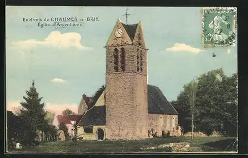 AK Chaumes-en-Brie, Eglise d'Argentieres