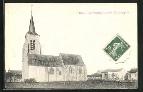 AK Chatenay-sur-Seine, L'Eglise