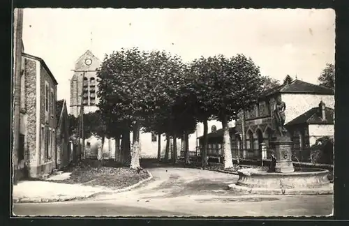 AK La Chapelle-Gauthier, La Mairie et Ecole