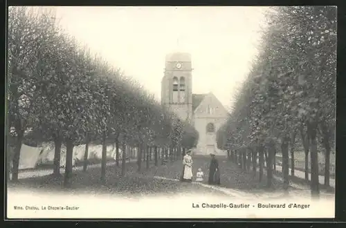 AK La Chapelle-Gauthier, Boulevard d'Anger