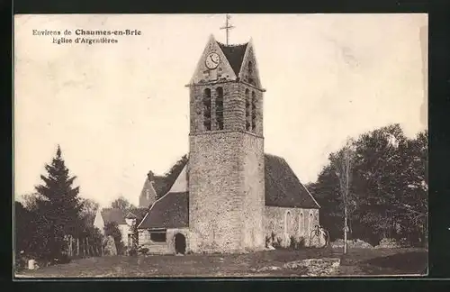 AK Chaumes-en-Brie, Eglise d'Argentiéres