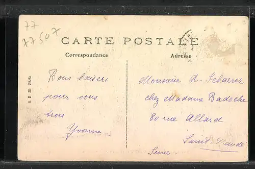 AK Aubepierre, Une Rue