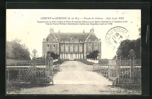 AK Chevry-en-Sereine, Facade du Chateau