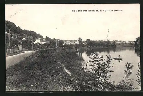 AK La Celle-sur-Seine, Vue générale
