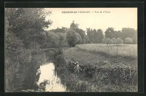 AK Ozouer-le-Voulgis, Vue de l`Yeres