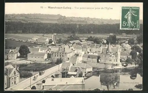 AK Moret-sur-Loing, Vue panoramique prise de l`Eglise