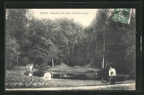 AK Juilly, Propriété de M. Barre, Un Coin du Parc