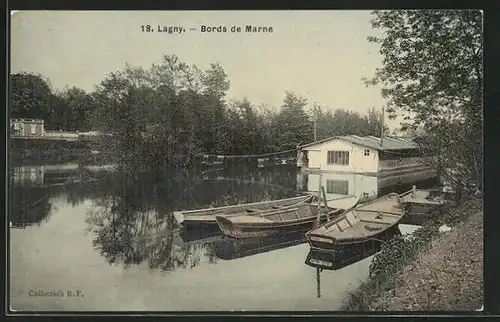 AK Lagny, Bords de Marne