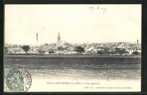 AK Bray-sur-Seine, Vue générale