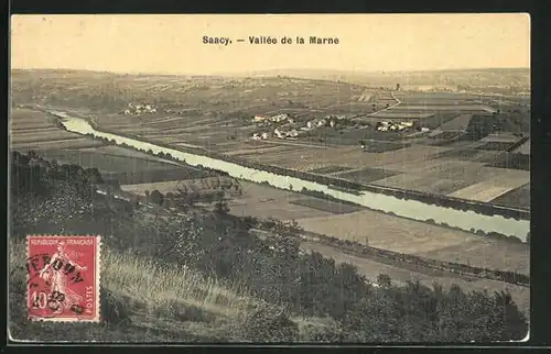 AK Saacy-sur-Marne, Vallèe de la Marne