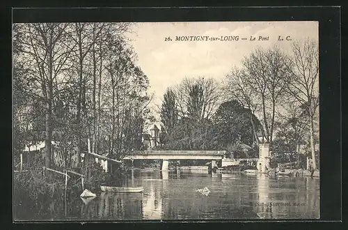 AK Montigny-sur-Loing, Le Pont