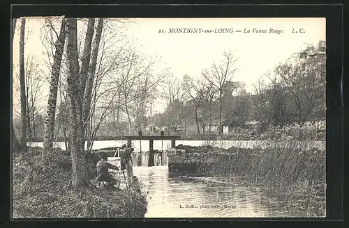 AK Montigny-sur-Loing, La Vanne Rouge