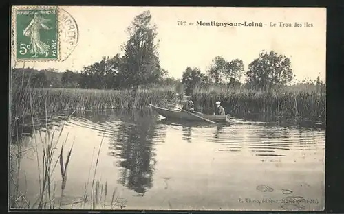 AK Montigny-sur-Loing, Le Trou des Iles