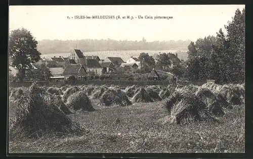 AK Isles-les-Meldeuses, Un Coin pittoresque