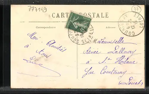 AK Souppes, Paysage des Bords du Loing