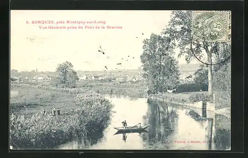 AK Sorques, Vue Gènèrale prise du Pont de la Gravine